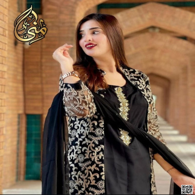 সেমি-স্টিচ আনারকলি গাউন