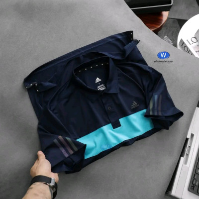 Men's sports Polo t-shirt Navy blue